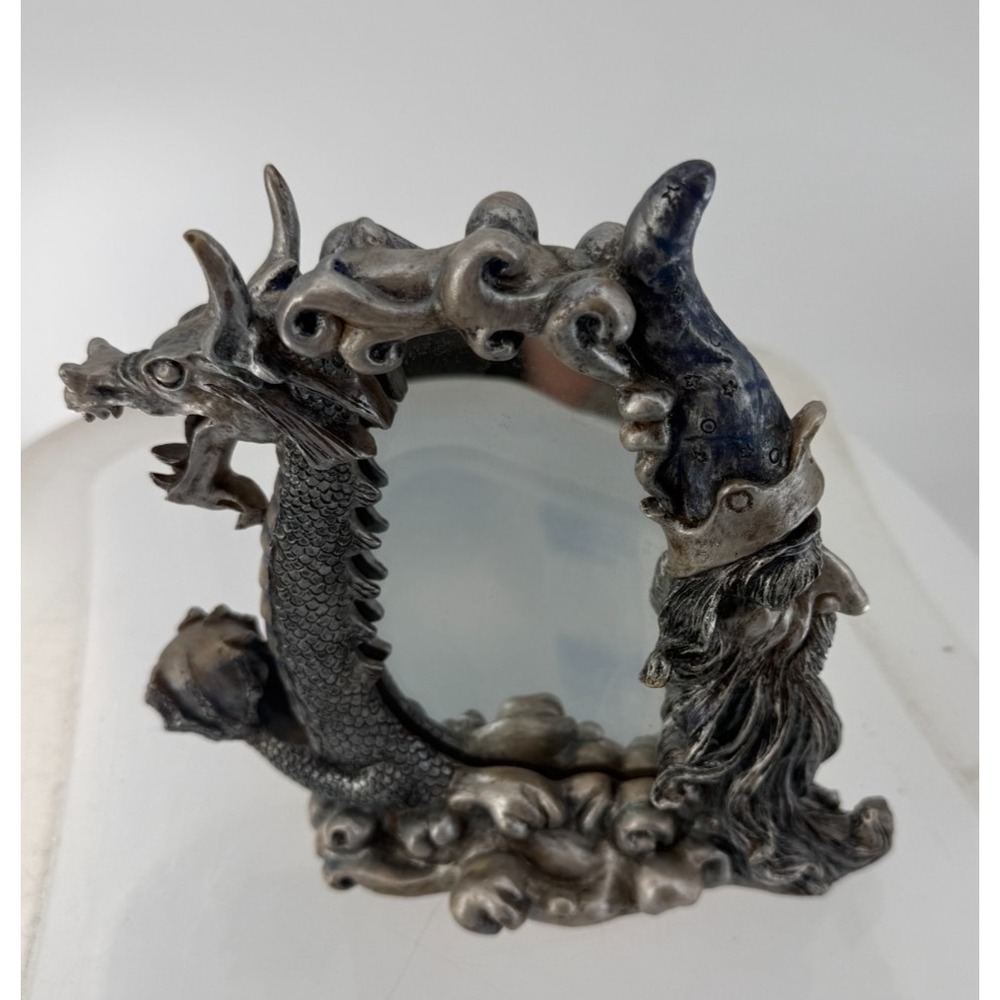 Vandor Wizard Dragon Fantasy Mirror Resin Tabletop Decor 1998 Gothic Medieval